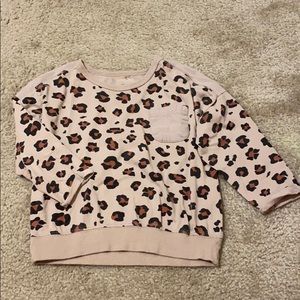 Cheetah lightweight sweatshirt